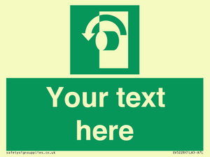 Custom Turn Anti-Clockwise Sign